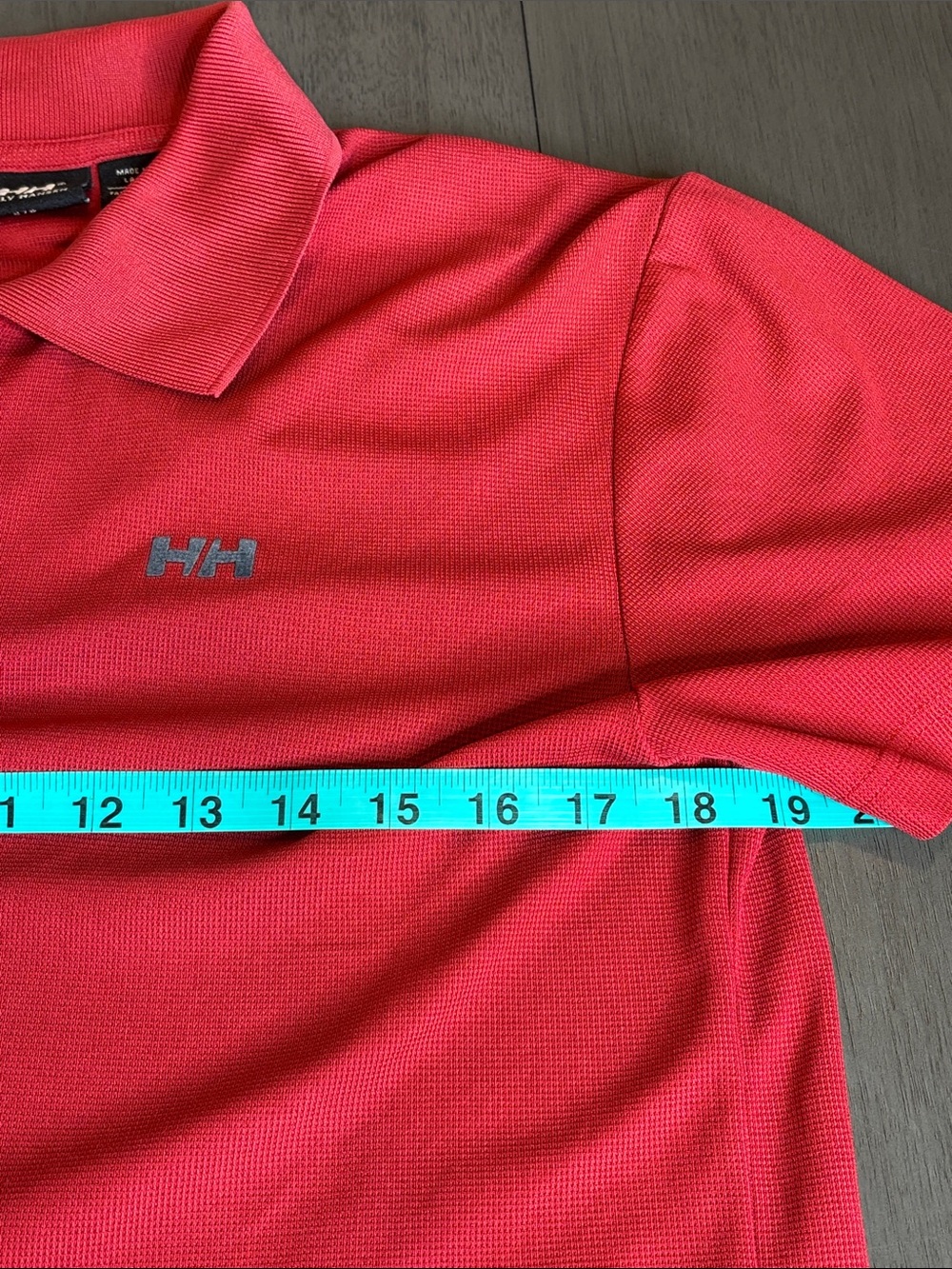 ❤️ Helly Hansen Deep Red Men’s Polo Shirt Small HH Logo Performance ❤️ - Picture 7 of 9